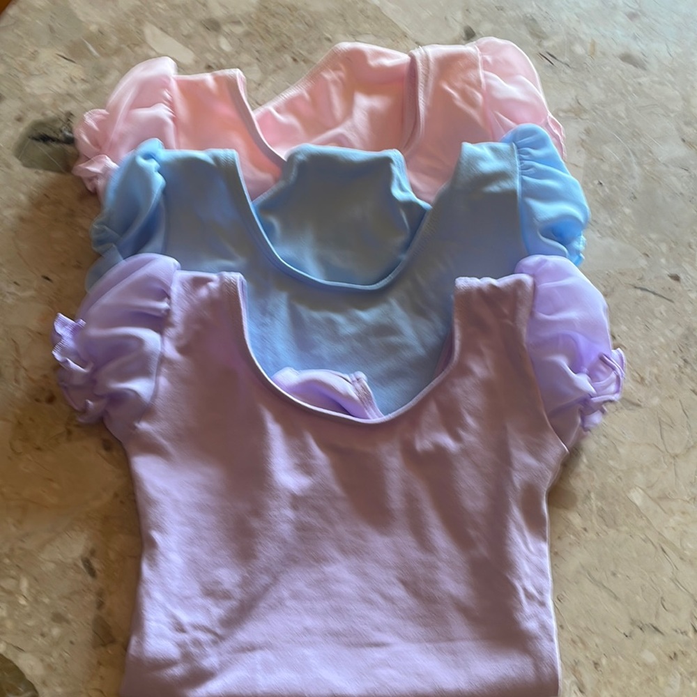 Energetiks toddler dance leotard bundle of 3.